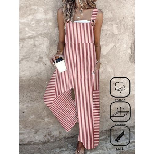 Vacation Square Neck Bib Pants