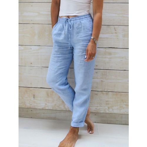 Loose Drawstring Casual Casual Pants